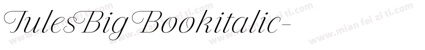 JulesBig Bookitalic字体转换